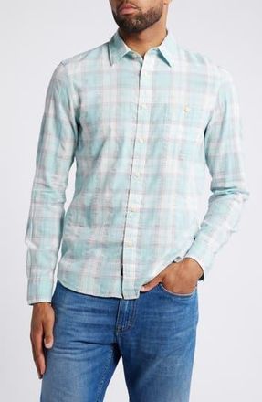 Faherty Tropical Cotton Button-Up Shirt in Spring Isle Plaid at Nordstrom Rack, Size Xx-Large