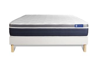 Actisom Actisom - Somier Blanco + Colch&oacute;n Con L&aacute;tex Y Espuma Viscoel&aacute;stica 180 X 200