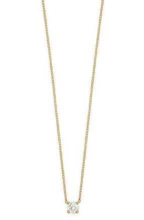 Bony Levy 14K Gold Diamond Solitaire Pendant Necklace - 0.12 ctw in 14K Yellow Gold at Nordstrom Rack