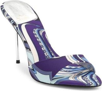 Jeffrey Campbell Ce-Soire Slide Sandal in Blue Multi at Nordstrom, Size 6.5