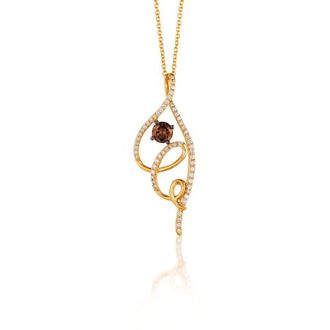 Le Vian Ladies Chocolate Centers Necklaces set in 14K Honey Gold