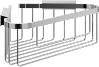 Villeroy & Boch Portaoggetti Doccia Angolare 260 X 206 X 82 Mm - Cromo