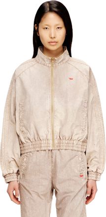 Diesel Windbreaker in treated Taslan - Jackets - Woman - Beige