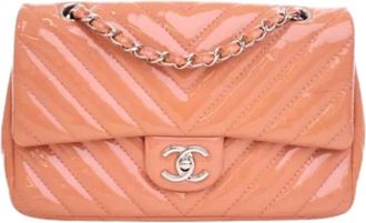 Chanel Pre-owned Leather chanel-bags - Dames - Vintage Schoudertas - Roze - ONE Size - Vintage