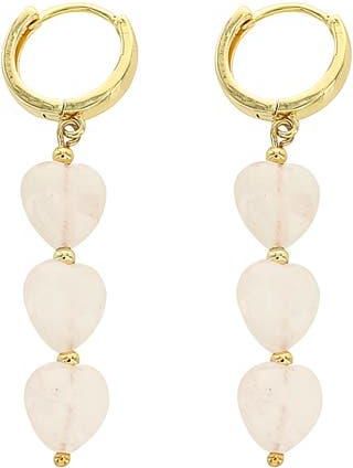 Panacea Quartz Linear Drop Earrings in Pink at Nordstrom Rack