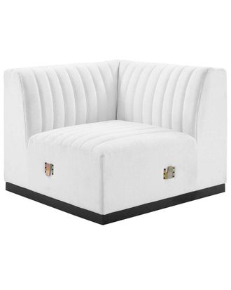 ModWay Conjure Channel Tufted Fabric Left Corner Chair