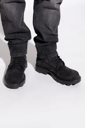 Diesel Above-the-ankle Shoes D-HAMMER LACE UP, Mens, Black