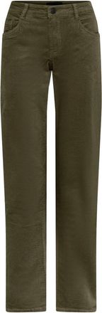 C.Ro Broek - Dames - Straight fit broeken - Groen - 2XL - Broeken