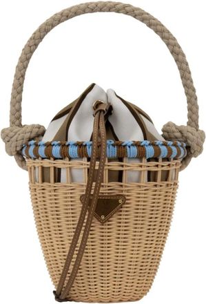 Prada Bucket Bag - Dames - Schoudertassen - Beige - ONE Size - Leer - Tassen