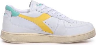 Diadora Vintage Lage Top Mandje Sneakers - Dames - Sneakers - Wit - 37 EU - Schoenen