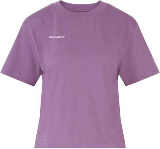 Mammut Base Cropped T-Shirt Mini Logo T-Shirt f&uuml;r Damen | rosa