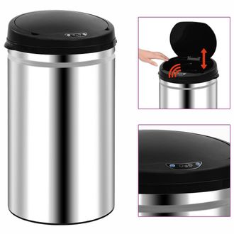 vidaXL Vidaxl - Cubo De Basura Con Sensor Autom&aacute;tico 40 L Acero Inoxidable
