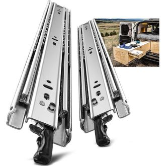 OEM Gu&iacute;as Para Cajones De Alta Resistencia, Capacidad De Carga De Hasta 68 Kg, Con Bloqueo, Extensi&oacute;n De 300, 350, 400, 450, 500, 550, 600, 650, 700, 750,