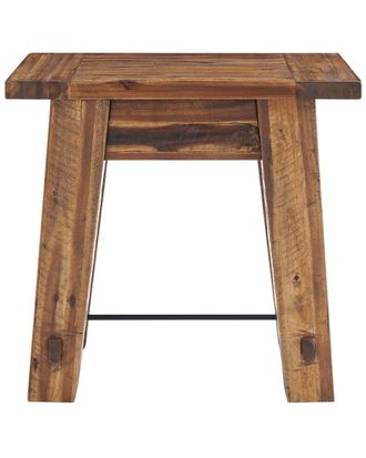 Alaterre Durango 27Inw Industrial Wood End Table