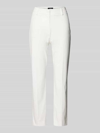 Max Mara Slim Fit Stoffhose mit G&uuml;rtelschlaufen Modell CECCO in Weiss, Gr&ouml;&szlig;e 38