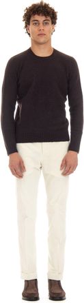 Drumohr Brushed Wool Garzata Crewneck Sweater