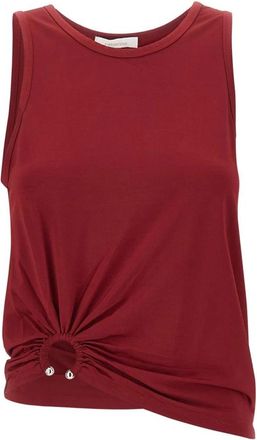 Paco Rabanne Tanktop van jersey - Dames - Tops zonder mouwen - Rood - S - Tops