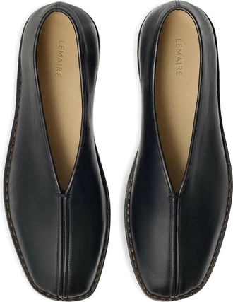 Christophe Lemaire Nappa Leather Loafers - Black