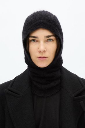 Ann Demeulemeester Vali Balaclava Brushed Mohair Silk Knit