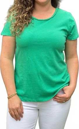 Hatley Braided Neck Tee In Sea Green