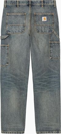 Carhartt Work in Progress Mens Carhartt WIP Denim Single Knee Pant Blue/Worn Used Washed - Size: 32/34