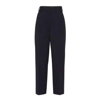 Brunello Cucinelli Slim-fit Trousers, female, Black, XS, Stylish Trousers