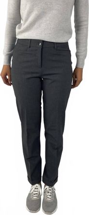 Cambio Kathreen Slim Pant In Asphalt Grey