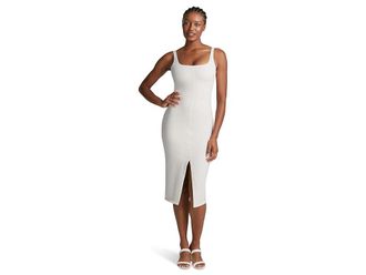 Commando Do It All Denim Midi Tank Top Dress Womens Dress Porcelain : LG, Cotton/Denim/Elastane