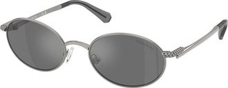 Swarovski SK7033 40096G Womens Sunglasses Gunmetal Size 53