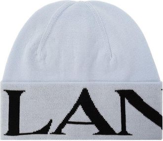 Lanvin Blauw Virgin Wool Beanie