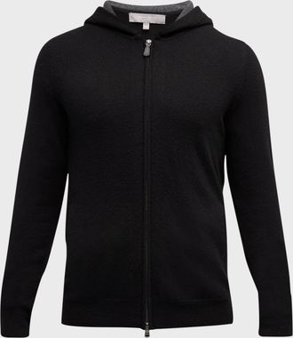 Neiman Marcus Men & apos;s Cashmere Full-Zip Hoodie