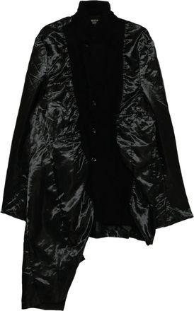 Comme Des Gar&ccedil;ons Blazer con design al rovescio - Nero