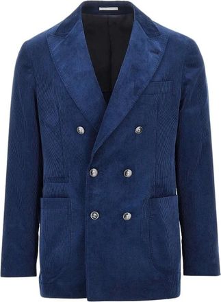 Brunello Cucinelli Blazer destrutturato - - Jackets - Uomo - Blu - XL