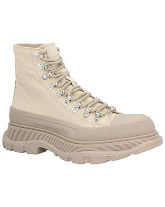 Alexander McQueen Alexander Mcqueen Mens Canvas Tread Slick Boot, Never Worn (Authentic Pre- Loved)