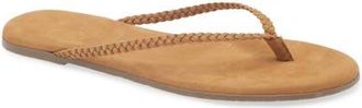 Tkees Lily Braid Flip Flop in Camel at Nordstrom, Size 11