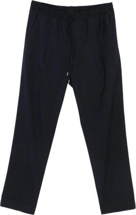 BRIGLIA 1949 Cropped Broeken - Heren - Vrijetijds broeken - Blauw - 2XL - Leer - Broeken