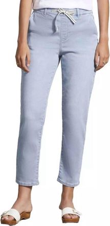 Tribal Womens Audrey Drawcord Waist Pants In Tide Blue