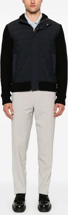 Herno Mens Resort Bomber Jacket - Black Nylon - Size EU 46 (Mens)