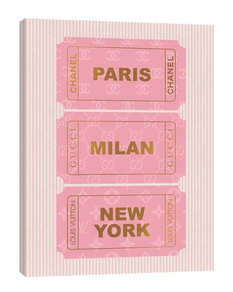 Fairchild Paris Fashion Week City Tickets Wall Art