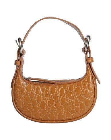 トートバッグ BY FAR Brown Leather Issa Shoulder Bag By Far Issa leather shoulder bag | The Fashion Square