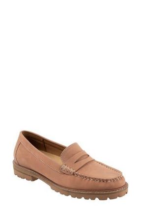 Trotters Francey Loafer in Pale Pink Nubuck at Nordstrom Rack, Size 9.5