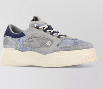 Fendi denim low-top sneakers
