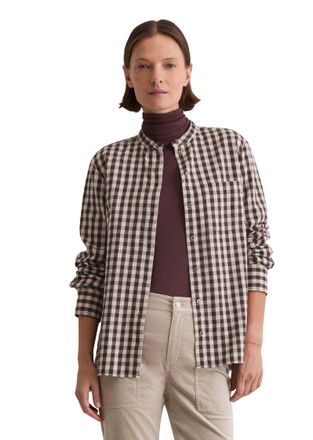 Marc O'Polo Karobluse MARC OPOLO regular fit aus softem Baumwoll-Flanell, Damen, Gr. 40, multi, chalky mauve, Web, Obermaterial: 100% Baumwolle, normal normal, Ma