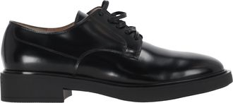 Gianvito Rossi Pre-owned Womens Bobby Lace-Up Derby Shoes in Black Calf Leather - Size EU 39