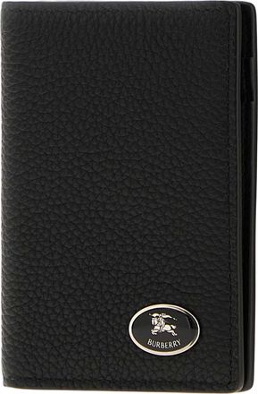 Burberry Mens Bateman Card Case Black Calf Cases
