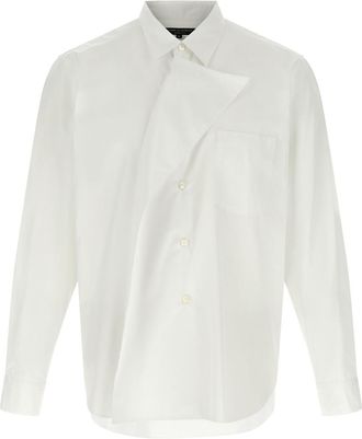 Comme Des Gar&ccedil;ons White Regular Solid Shirt