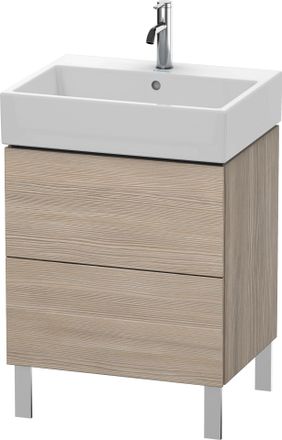 Duravit Unidad De Lavabo Duravit L-cube, Vertical 58,4 X 45,9 Cm, 2 Extra&iacute;bles, Para Vero Air 235060, Color: Decoraci&oacute;n Pino Plata - Lc677503131