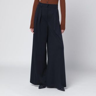 Max Mara Navy wool jersey trousers