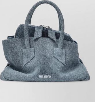 The Attico mini denim tote bag