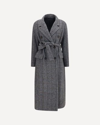 Brunello Cucinelli Long alpaca-blend Coat with belt Female 42